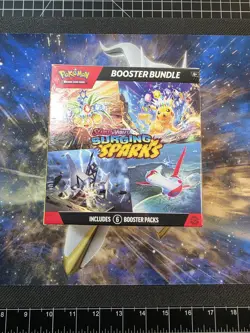 Pokemon Surging Sparks SV08 Booster Bundle TCG 6 packs New Factory Sealed 🌩 - Image 1