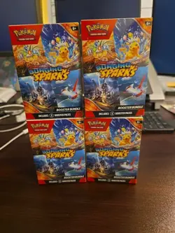 (4) Pokemon TCG Surging Sparks Booster Bundle (6 Packs) Factory Sealed! - Image 1