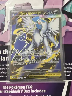 Mega Absol ex Full Art Ultra Rare 161/132 Pokemon Mega Evolution English - Image 1