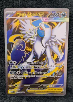 Mega Absol ex Full Art Ultra Rare 161/132 Pokemon Mega Evolution English - Image 1