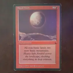 English - MTG Blood Moon - HP - Vintage The Dark (1994) - Image 1