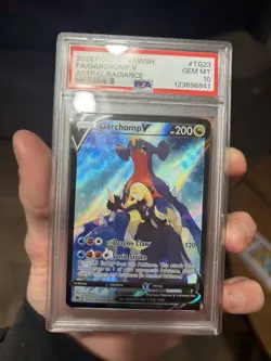2022 POKEMON SWORD & SHIELD ASTRAL RADIANCE #TG23 FULL ART/GARCHOMP V PSA 10 - Image 1