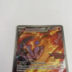 Pokemon TCG Team Rocket's Moltres EX 229/182 Destined Rivals SIR Stamped Card NM - Image 4