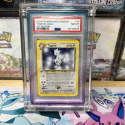2000 POKEMON NEO GENESIS 1ST EDITION #16 TOGETIC-HOLO 1ST EDITION PSA 8 - Image 1