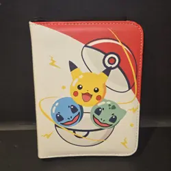 Pokemon TCG 3 Ring 200 Card Sleeve Binder With Pokemon Stickers - Image 1
