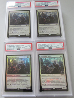 4x mtg FOIL STONEFORGE MYSTIC Grand Prix Promo PSA 8,8,8,8 - Image 1