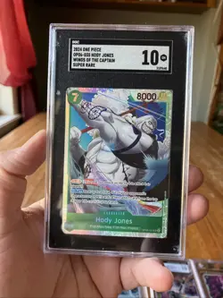 OP06-035-Hody Jones (SR) One Piece Card PRB-01 THE BEST English Graded 10 SGC - Image 1