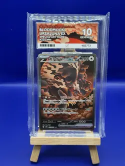 ACE GEM MINT 10 SV8a Terastal Festival Bloodmoon Ursaluna EX Card 225/187 SAR - Image 1