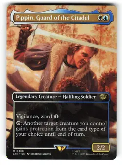 Pippin, Guard of the Citadel #438 (Borderless) (NM) (Foil) (LTR) Magic MTG - Image 1