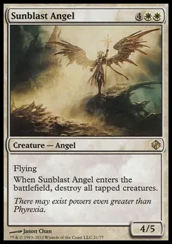 MTG Magic the Gathering Sunblast Angel (21/79) DD Venser vs. Koth LP - Image 1