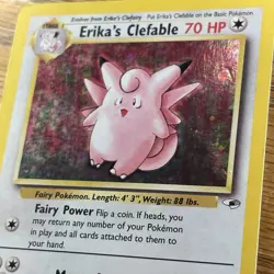 Erika’s Clefable 3/132 2000 Gym Heroes Holo Pokemon Vintage - Image 5