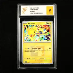 TQG 9 MINT 2025 Pokemon ENG Pikachu #225 PROMO - Image 1