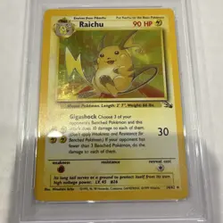 Raichu 14/62 Fossil Holo PSA 6 1999 Pokemon TCG Wizards English Mitsuhiro Arita - Image 2