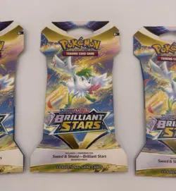 Pokemon TCG: Sword & Shield-Brilliant Stars Sleeved Booster Pack Lot of (3) - Image 4