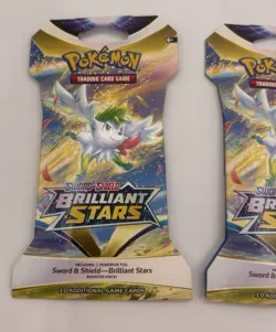 Pokemon TCG: Sword & Shield-Brilliant Stars Sleeved Booster Pack Lot of (3) - Image 5