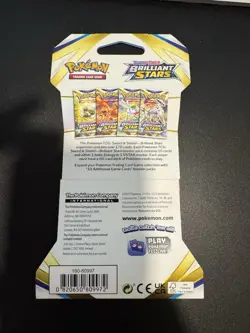 Pokemon TCG: Sword & Shield-Brilliant Stars Sleeved Booster Pack Lot Of 5 820650809972 - Image 2