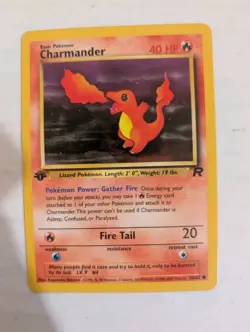 1st Edition Charmander 50/82 Team Rocket Set Rare Vintage Pokemon Card - NM - Image 1