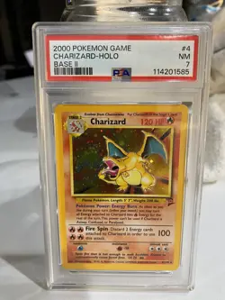 2000 POKEMON BASE SET 2 #4/130 CHARIZARD HOLO PSA 7 - Image 1