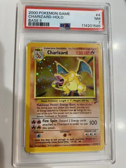 2000 POKEMON BASE SET 2 #4/130 CHARIZARD HOLO PSA 7 - Image 4