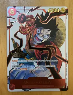 Monkey.D.Luffy ST01-012 3rd Anniversary Winner Promo One Piece TCG English NM - Image 1