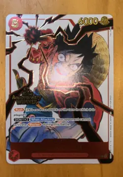 Monkey.D.Luffy ST01-012 3rd Anniversary Winner Promo One Piece TCG English NM - Image 2