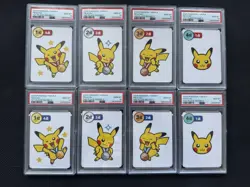 Pikachu Pokemon Card Taruka Round 1 & 2 1st 2nd 3rd 4th Ooyama PSA 10 Sequential - Image 1