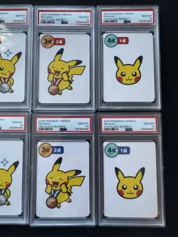 Pikachu Pokemon Card Taruka Round 1 & 2 1st 2nd 3rd 4th Ooyama PSA 10 Sequential - Image 4
