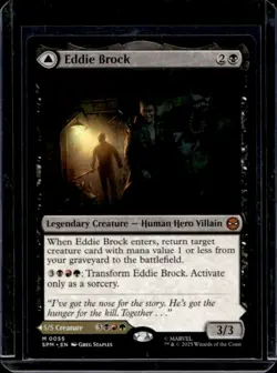 2025 Magic MTG Marvel's Spider-Man Eddie Brock Venom Lethal Protector Foil #0055 - Image 1