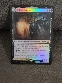 MTG Eddie Brock-Venom, Lethal Protector #55 Foil Mythic Marvel's Spider-Man - Image 1