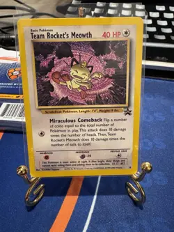 Team Rockets Meowth #18 - Black Star Promo WOTC Pokemon TCG - Image 1