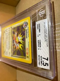 Pokemon TCG Jolteon Holo Foil 1st Edition 4/64 Jungle NM BGS+SUBS 7.5 ala psa 8 - Image 2