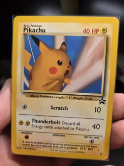 NM Pikachu SNAP Promo WOTC Black Star Promo Pokemon Card TCG UK 26/53 Near Mint - Image 3