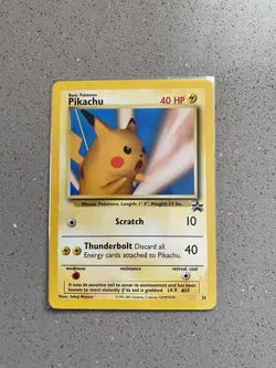 Pikachu (SNAP Promo) 26 WOTC Black Star Promo Pokemon Card / Pokemon - Image 1