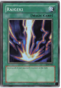 Yugioh - Raigeki LOB-053 Unlimited - The Legend of Blue Eyes White Dragon - Image 1