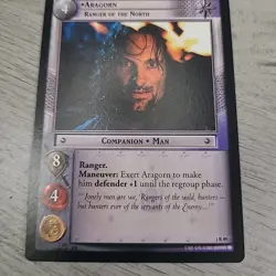 Lord Of The Rings LOTR TCG Fellowship FOTR 1R89 ARAGORN RANGER OF THE NORTH - Image 1