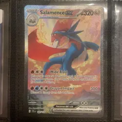 Pokemon card TCG Journey Together Salamence EX SIR 187/159 NM - Image 1