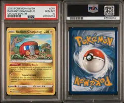 Radiant Charjabug 051/159 Radiant Rare GEM MINT PSA 10. Pokemon Crown Zenith - Image 3