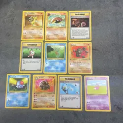 Pokemon TCG 1st Edition Fossil Set Bundle Kabuto 10x Cards MP-LP - Image 1
