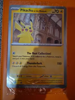 Pokemon Pikachu At The Museum Natural History Museum Promo Card Sealed - Image 1