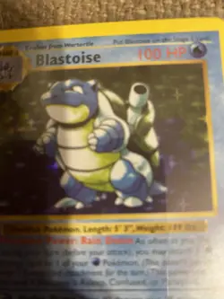 Mint/NM Blastoise Pokemon TCG- 1st Edition Holo Card 2/102 English 1999 - Image 2