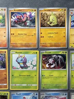 Pokemon Cards Lot Scorbunny Larvitar Machop Marill Milotic Team Rocket Raticate - Image 3