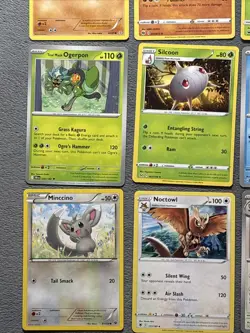 Pokemon Cards Lot Scorbunny Larvitar Machop Marill Milotic Team Rocket Raticate - Image 5