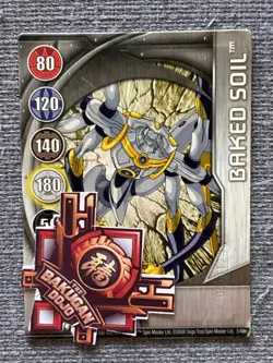 Bakugan New Vestroia | Baked Soil 🥈 Silver Gate Card 3/48n | Haos Brontes - Image 2
