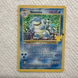 Pokemon TCG Blastoise Celebrations Card 2/102 25th Anniversary Edition NM Holo - Image 1