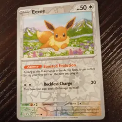 Eevee 143/191 Sv08: Surging Sparks Reverse Holo NM Pokemon Card Pokemon TCG - Image 1
