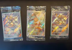 Pokemon TCG ETB Promo Eevee (173) Sealed & Alakazam (009) Holo Promo Lot of 3 - Image 1