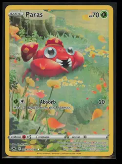 Paras GG32/GG70 Pokemon Crown Zenith Galarian Gallery Trainer Gallery Rare NM - Image 1