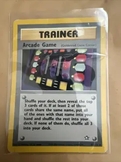 POKEMON ARCADE GAME 83/111 NON-HOLO RARE NEO GENESIS DAMAGED - Image 1