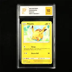 TQG 10 GEM MINT 2020 Pokemon ENG Pikachu 065/202 C - Image 1