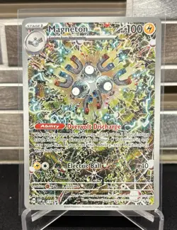 Pokemon TCG Surging Sparks Magneton SVP 159 Scarlet & Violet Black Star Promo - Image 1